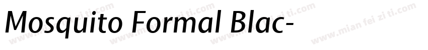Mosquito Formal Blac字体转换